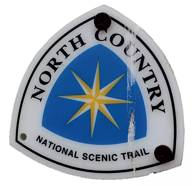 North Country Trail sign - MARGARET GRAYSON ©️ SEVEN DAYS