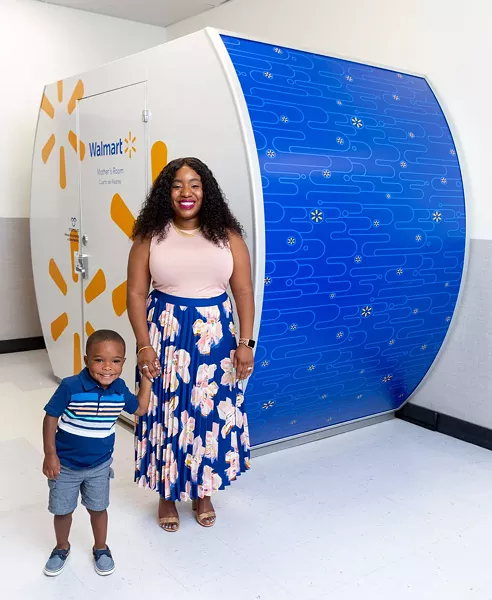Walmart employee Tennille Webb, who advocated for Mamava lactation units - COURTESY OF MAMAVA
