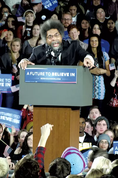 Cornel West Saturday in Iowa City - ADAM BURKE