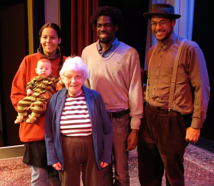 Dena Epstein with the Carolina Chocolate Drops