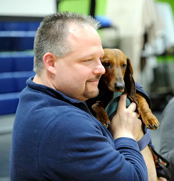 Bruce Zeman and Hobbes - JEB WALLACE-BRODEUR