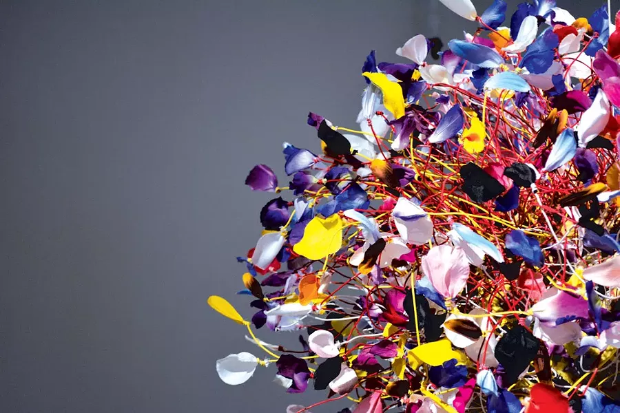 Detail of "Portrait (Monster Beauty)," sculpture by Kathleen Schneider