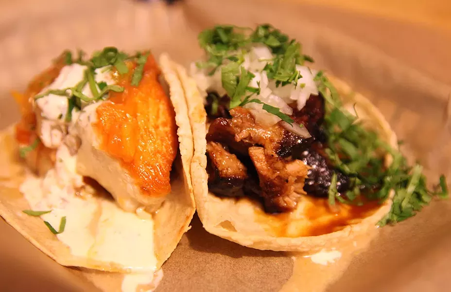 Fish and pork tacos - MATTHEW THORSEN