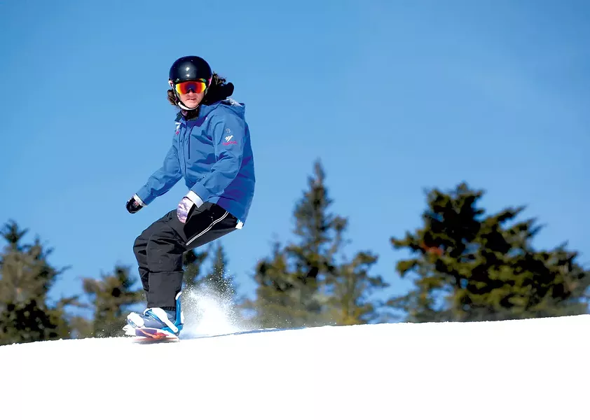 Alison Pariseau, snowboard instructor - JEB WALLACE-BRODEUR