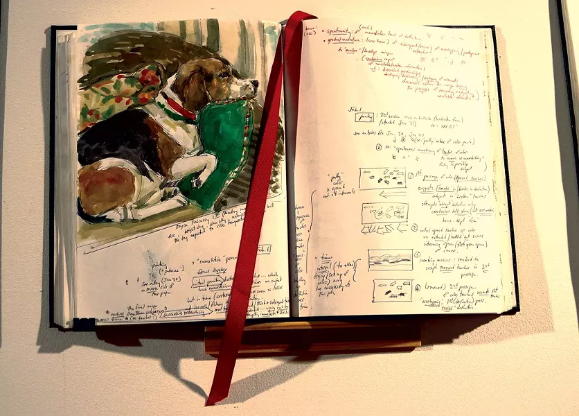 One of Church's notebooks - COURTESY OF STEPHEN MEASE