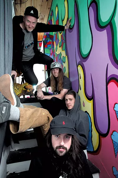 Top to bottom: Nick Dagostino, Dave Mullin, Will Gebhard, Jack Moore - MATTHEW THORSEN