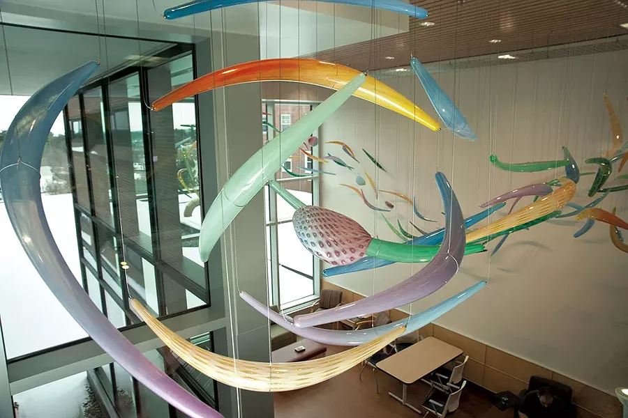 "Emma," by Ethan Bond-Watts, in UVM Medical Center's intensive care unit - FILE: MATTHEW THORSEN