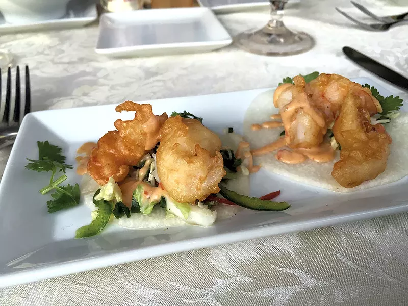 Jicama tacos at Ariel's Restaurant - DON EGGERT