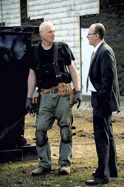 Tim Szad, left, and Sheriff Roger Marcoux - STEFAN HARD