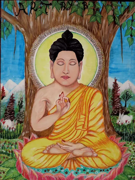 Painting by Bhim Magar - MATTHEW THORSEN