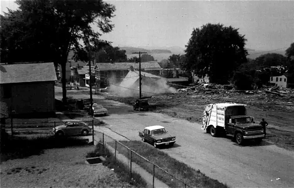 Neighborhood demolition, 1966 - COURTESY OF ADELE DIENNO