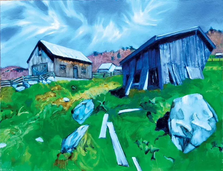"Run-in Shed" by Dan Fisher - COURTESY OF FURCHGOTT SOURDIFFE GALLERY