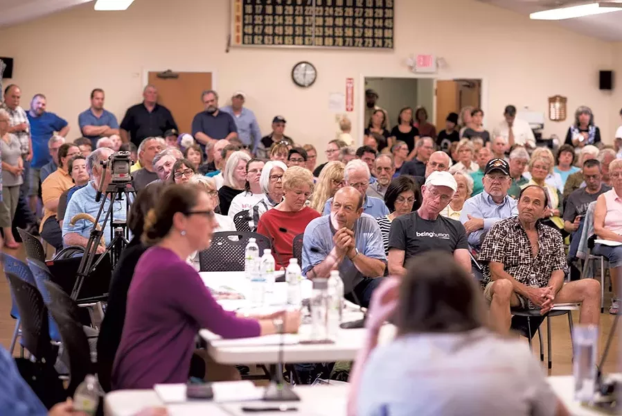The crowded board of aldermen meeting - CALEB KENNA