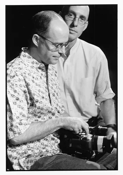 John Killacky, left, and Lawrence Connolly in the film "Holding On" - COURTESY OF JOHN KILLACKY