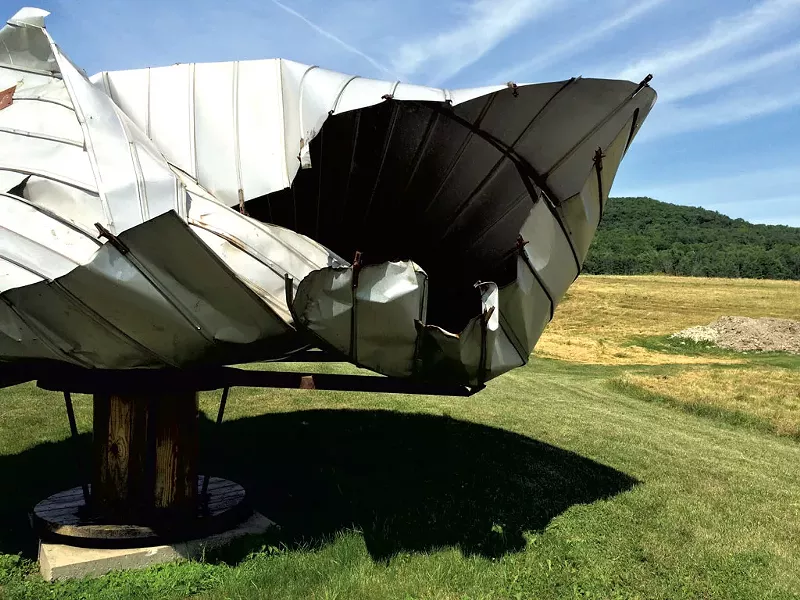 "The Phoenix of Wadhams" or "Rotating Installation of a Minimally Processed Found Object" - RACHEL ELIZABETH JONES