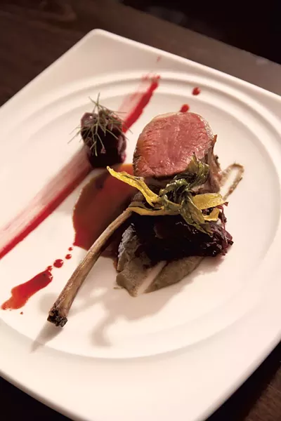 Junction's lamb chop with beets - MATTHEW THORSEN