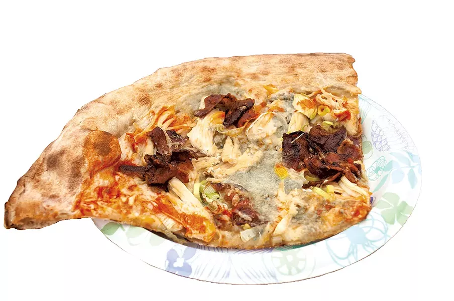 Buffalo chicken pizza from Northern Fire & Slice