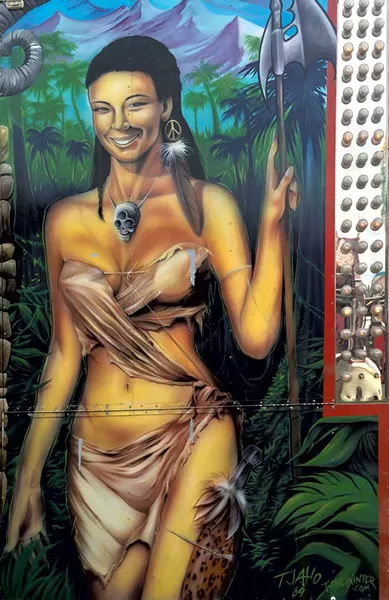 Jungle Walk ride, detail, TJ Aho.