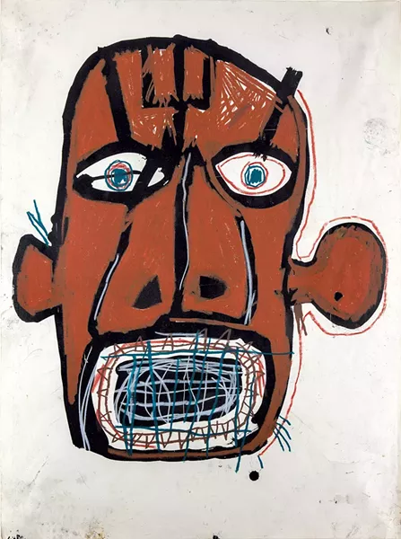 "Untitled (Head)" by Jean-Michel Basquiat - COURTESY OF FLEMING MUSEUM OF ART