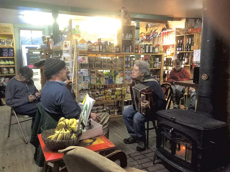 Jam session at the Adamant Co-op, 2015 - COURTESY OF ANDREA SEROTA