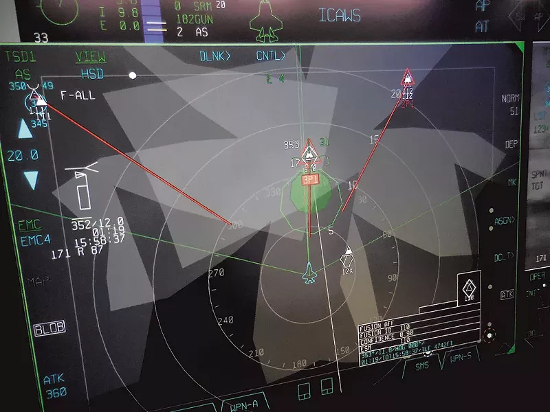 F-35 tactical display - COURTESY OF ADAM L. ALPERT