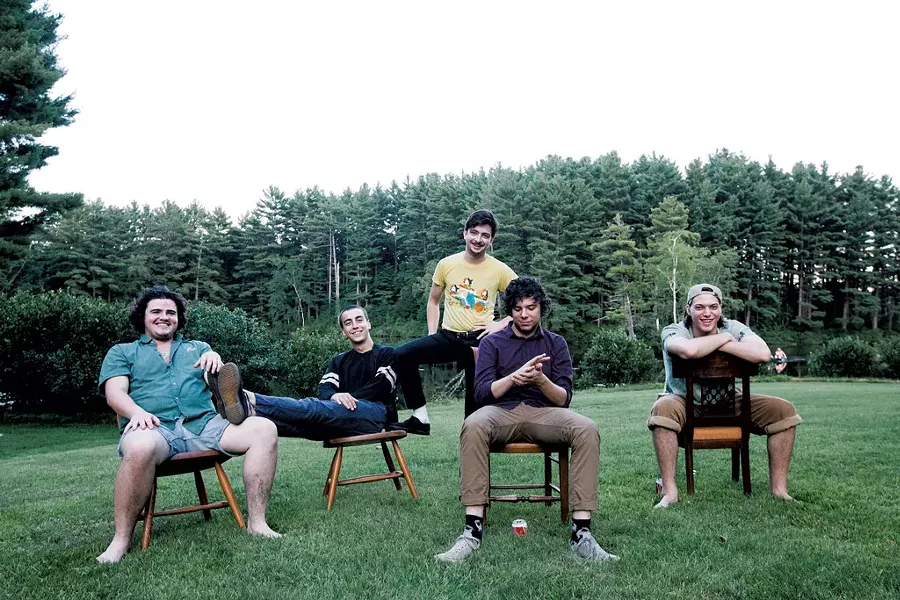 Left to right: Connor Brodner, Clay Frankel, Colin Croom, Jack Dolan and Cadien Lake James - COURTESY OF DANIEL TOPETE