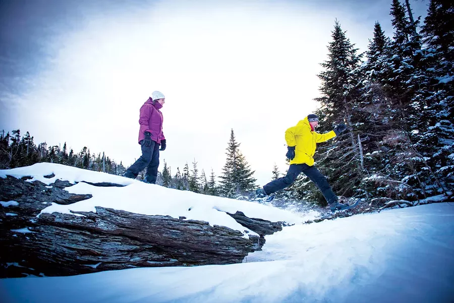 Snowshoeing at Smugglers' Notch Resort - COURTESY OF SMUGGLERS' NOTCH RESORT
