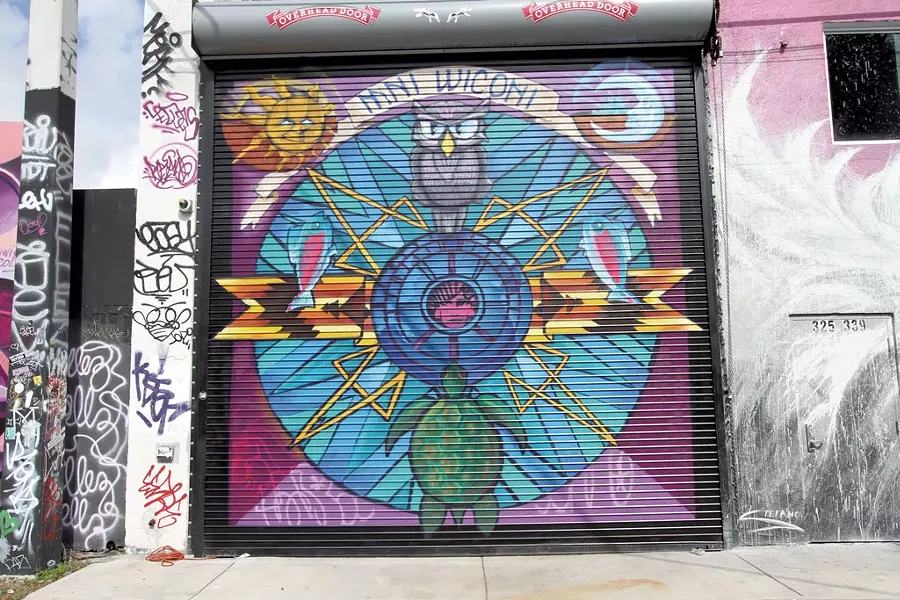 Anthill Collective's Standing Rock water mandala in Miami - COURTESY OF ANTHILL COLLECTIVE