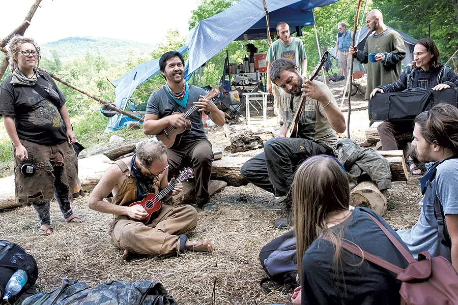 Scenes from the Rainbow Family gathering - FILE: CALEB KENNA