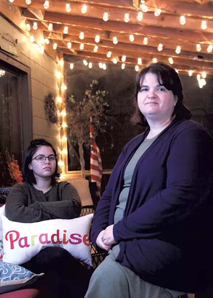 Paige (left) and Nikki Builta-Paradise - MATTHEW THORSEN