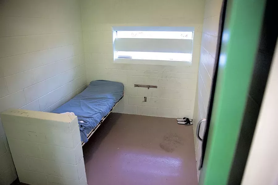 A resident's room at the Woodside Juvenile Rehabilitation Center - JAMES BUCK
