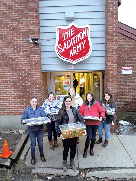 Volunteers delivering food - MATTHEW THORSEN