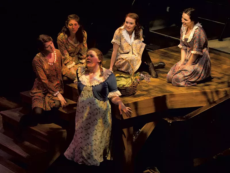 Left to right: Maddy Gale, Leah Kranzer, Grace Callahan, Kristen Brown, Abra Clawson - COURTESY OF DOK WRIGHT