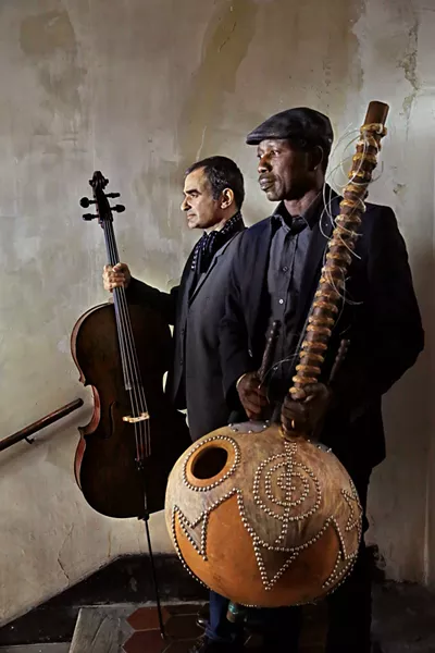 French cellist Vincent Segal (left) and Malian kora player Ballaké Sissoko' - COURESTY OF CLAUDE GASSIAN