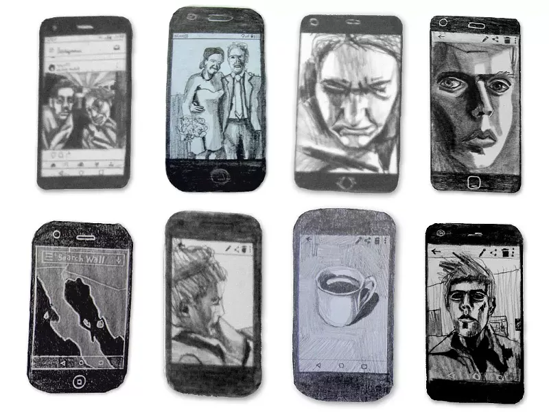 Images from the "Selfie Series"