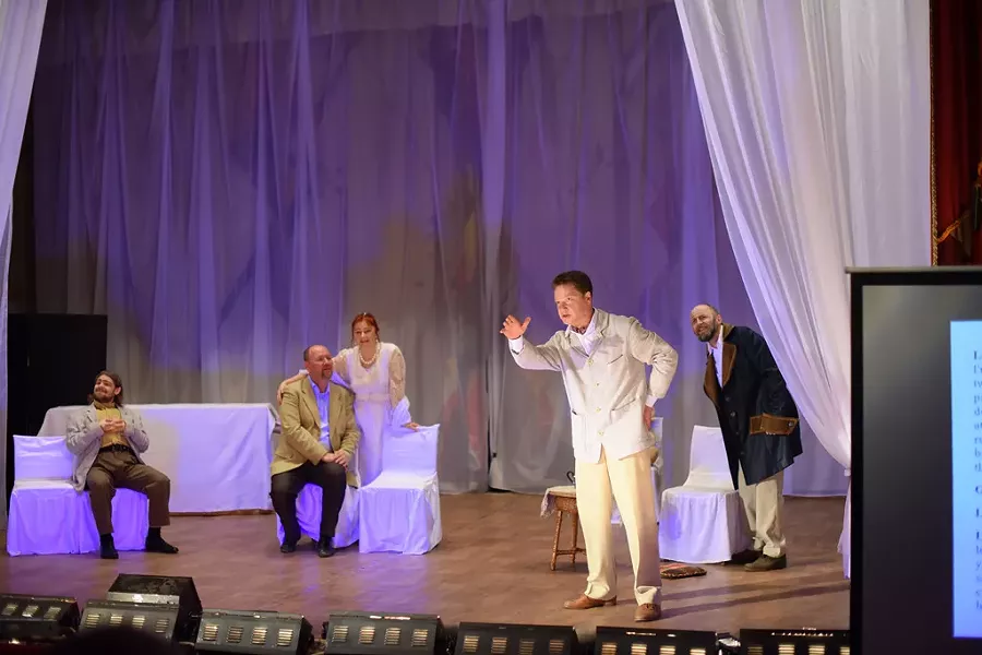 Atmosphere Theater Troupe performing The Cherry Orchard in Yaroslavl - COURTESY OF DAVID SEAVER