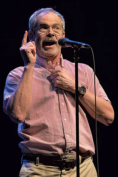 Mark Redmond performing at Moth GrandSLAM - RAJAN CHAWLA