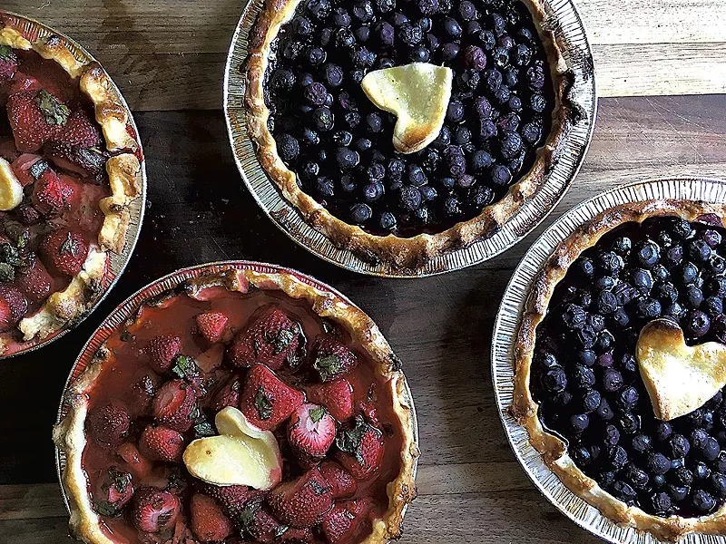 Pies at Pebble Brook Farm - COURTESY OF PEBBLE BROOK FARM