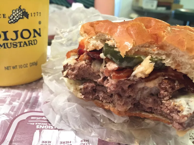Double bacon cheeseburger, Mountain View Snackbar of Barre - HANNAH PALMER EGAN