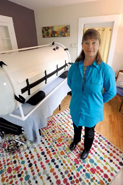Dr. Grace Johnstone at her clinic in Montpelier - JEB WALLACE-BRODEUR
