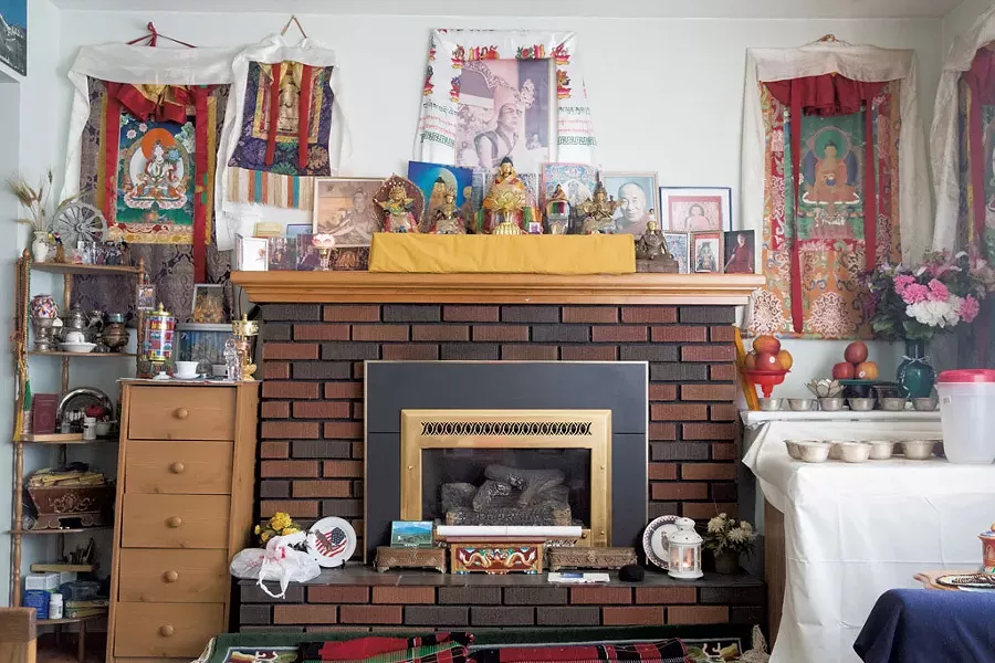 Keepsakes at Pasang Thondup's home in South Burlington - JAMES BUCK