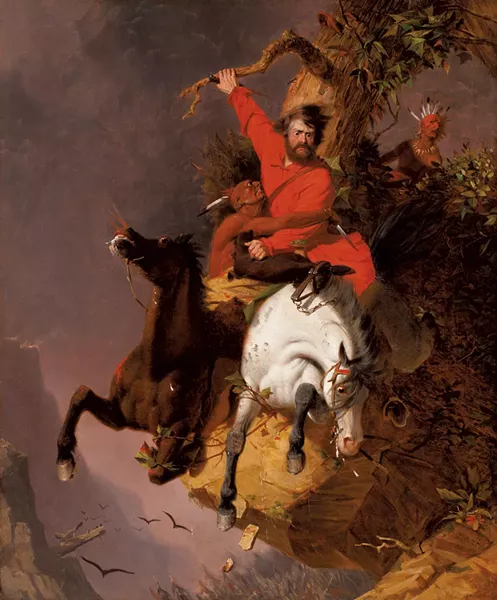 "The Death Struggle" (1840-45) by Charles Deas - COURTESY OF SHELBURNE MUSEUM