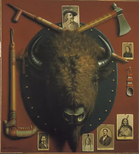 "The Buffalo Head, Relics of the Past" (c. 1910) by Astley D.M. Cooper - COURTESY OF SHELBURNE MUSEUM