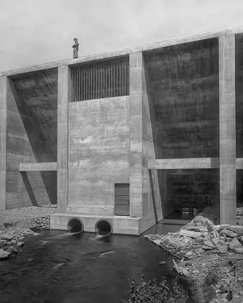 Altona Dam after its 1912 construction - COURTESY OF WILLIAM H. MINER AGRICULTURAL RESEARCH INSTITUTE