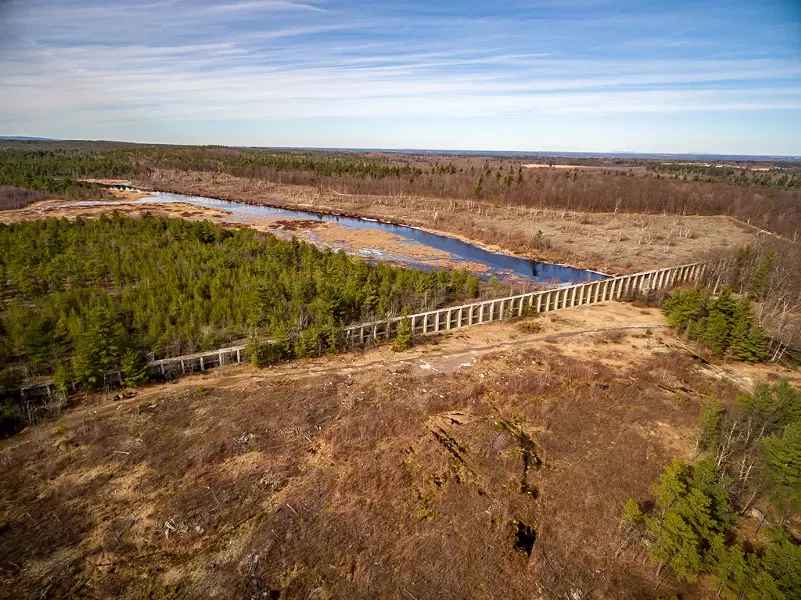 Altona Dam east bank, circa 2016 - COURTESY OF WILLIAM H. MINER AGRICULTURAL RESEARCH INSTITUTE