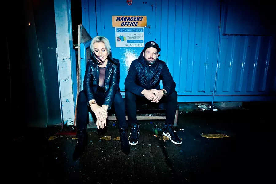 Phantogram's Sarah Barthel and Josh Carter - COURTESY OF WOLF JAMES