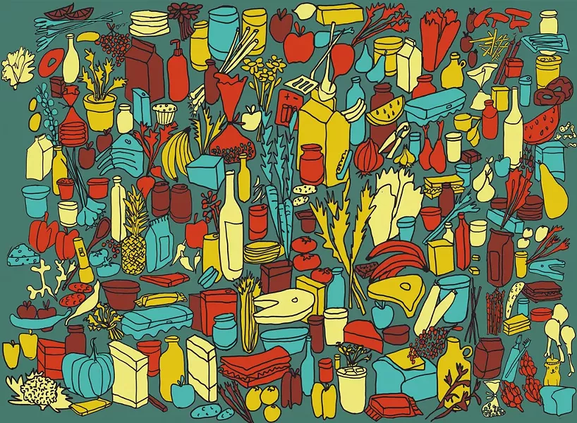 Mural concept by Abby Manock for City Market - COURTESY OF CITY MARKET/ONION RIVER CO-OP