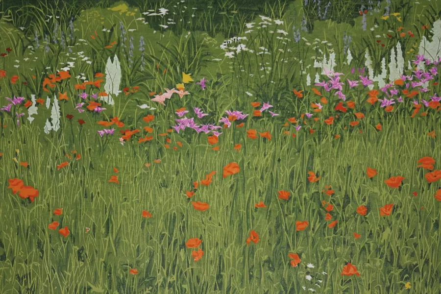 "Flower Garden" by Jeanne Amato, Field's assistant