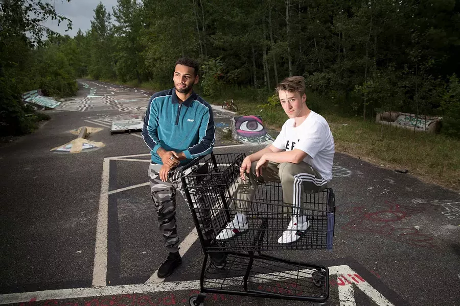 Sam Paulino and Caleb Hoh are hip-hop duo Sam and Somba - JAMES BUCK