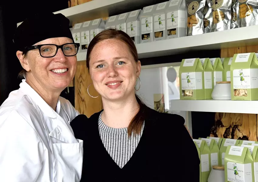 Debra (left) and Hannah Townsend of Douglas Sweets - LEE KROHN